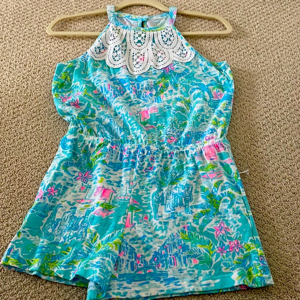 lilly pulitzer girls size 12/14 romper